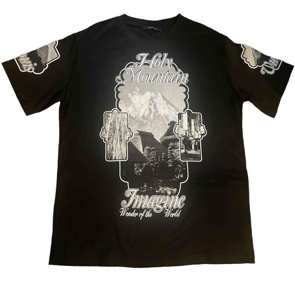 Louis Vuitton male black and gray T-shirt